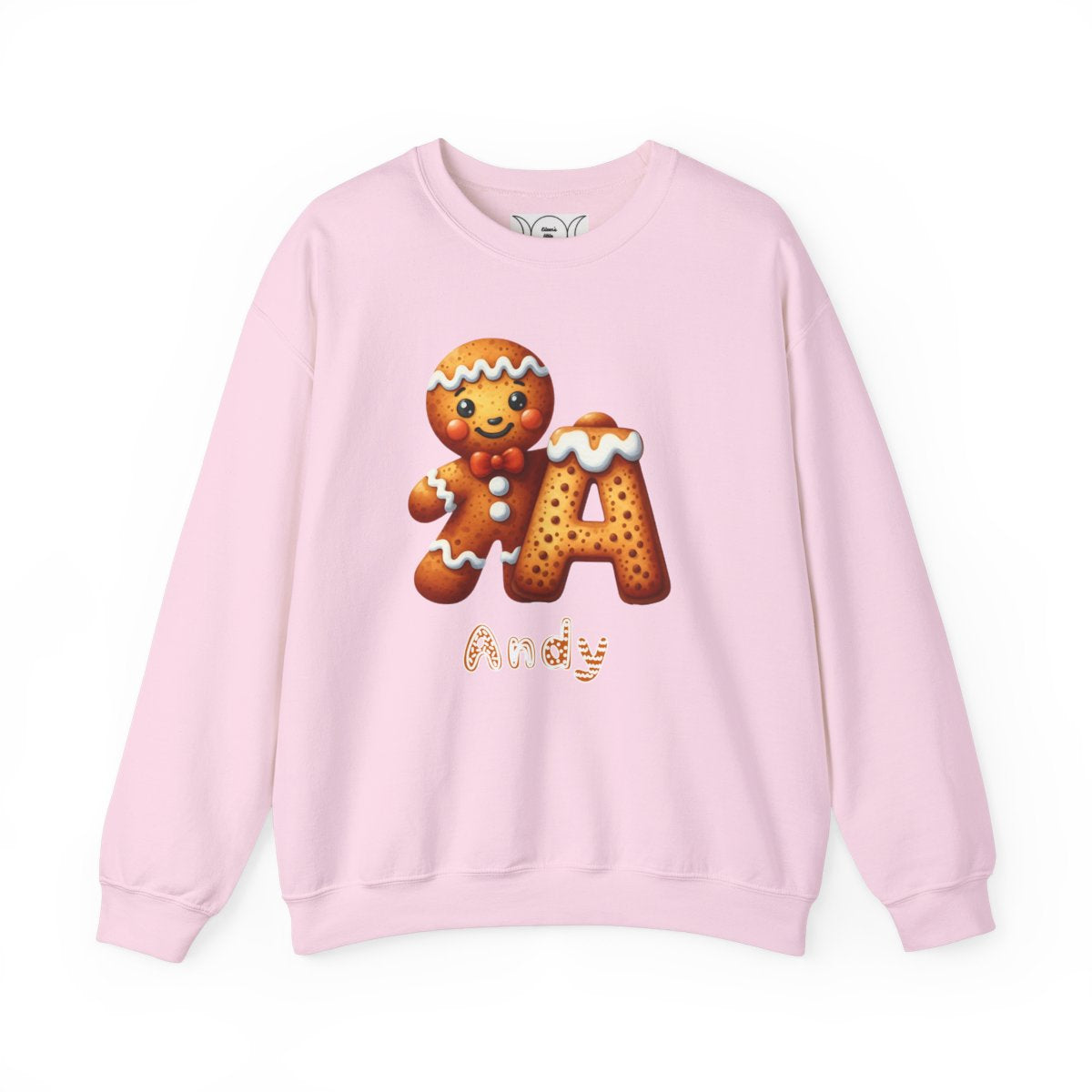 Personalized A-Z gingerbread, Unisex Heavy Blend™ Crewneck Sweatshirt