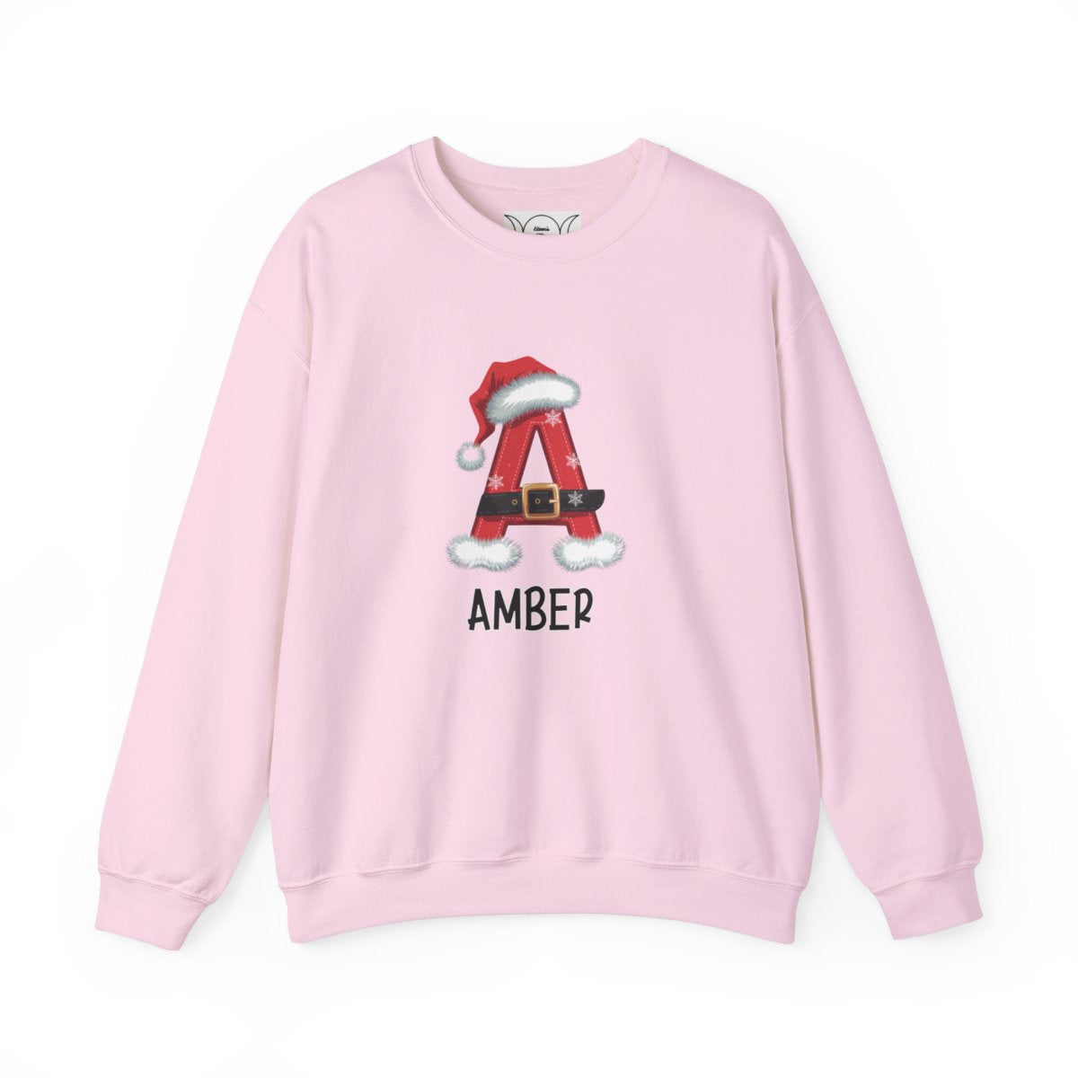 Personalized A-Z Santa hat, Unisex Heavy Blend™ Crewneck Sweatshirt