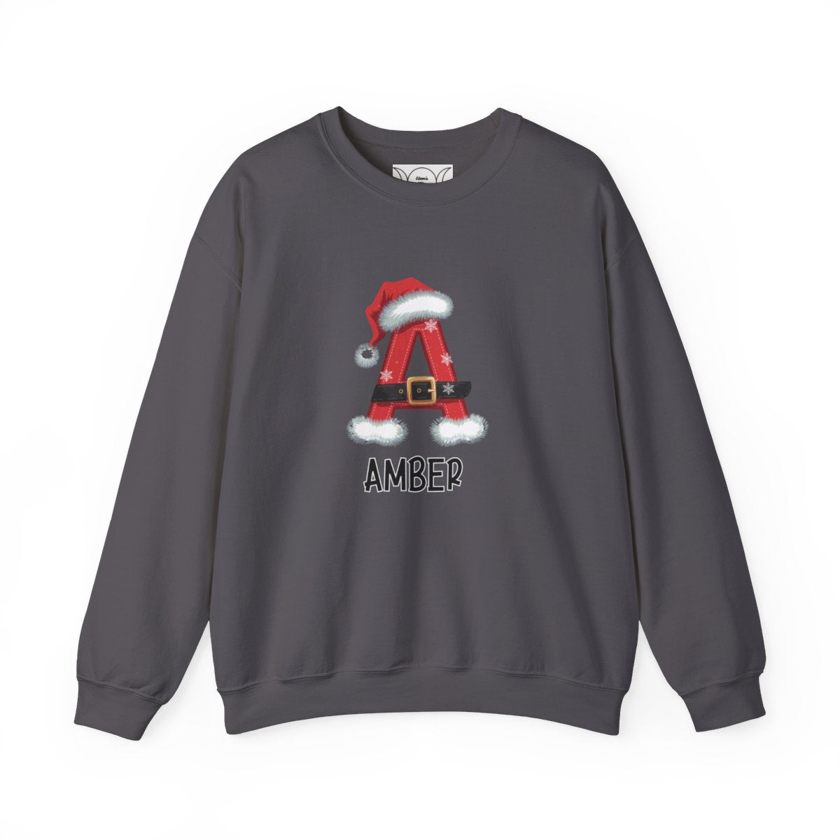 Personalized A-Z Santa hat, Unisex Heavy Blend™ Crewneck Sweatshirt