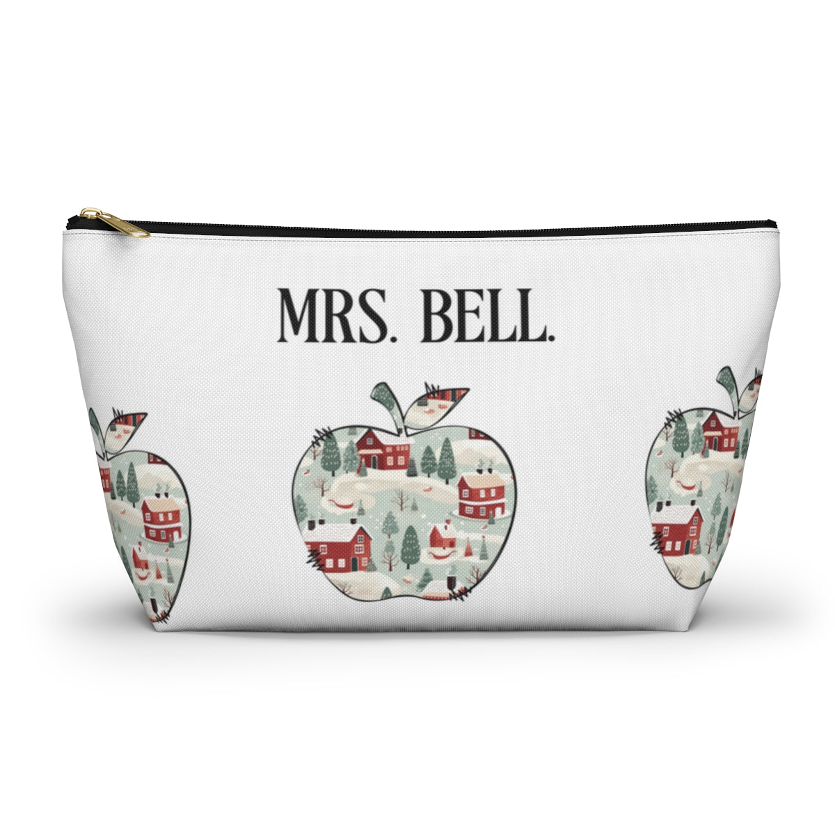 Personalized A-Z teacher’s gift, Accessory Pouch w T-bottom