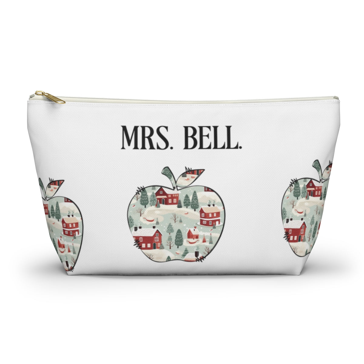 Personalized A-Z teacher’s gift, Accessory Pouch w T-bottom