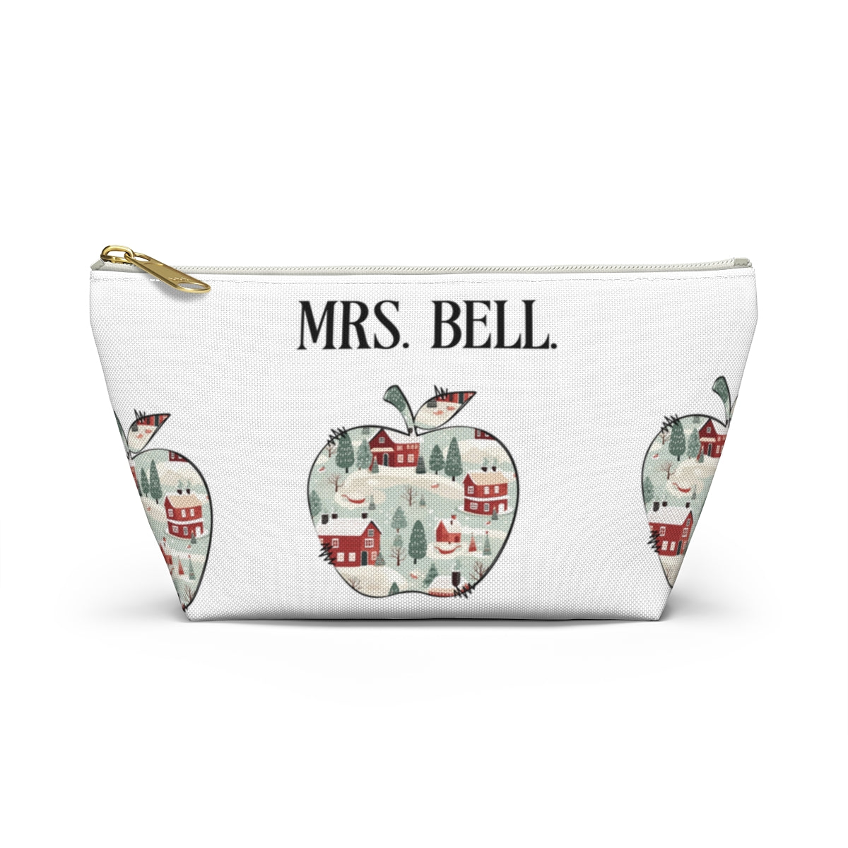 Personalized A-Z teacher’s gift, Accessory Pouch w T-bottom