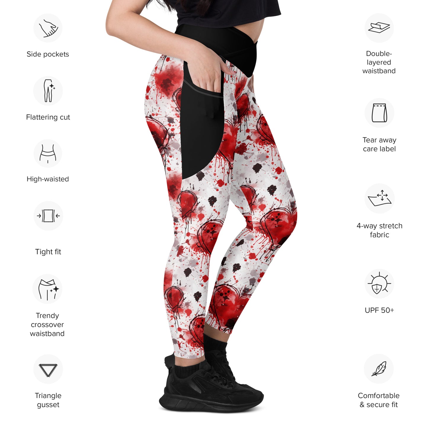 Shattered Heart, Crossover leggings with pockets