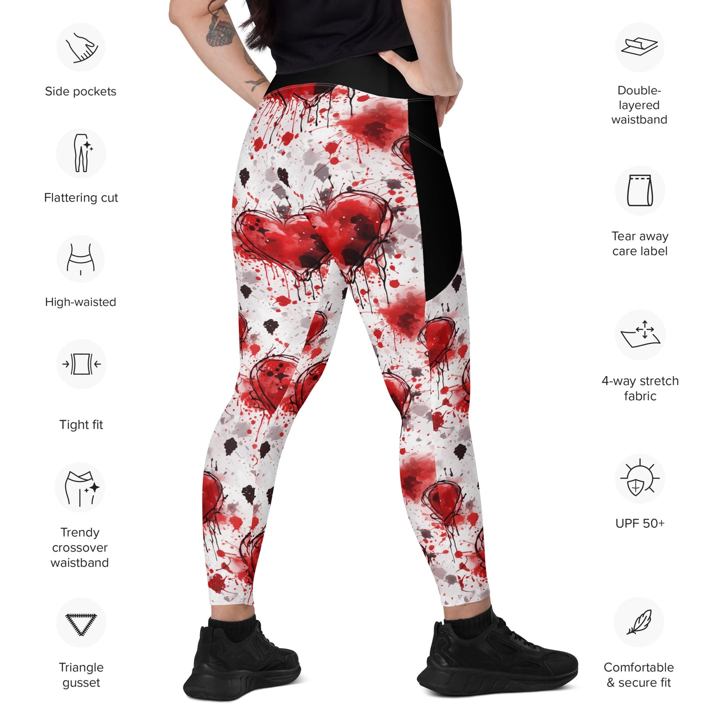 Shattered Heart, Crossover leggings with pockets