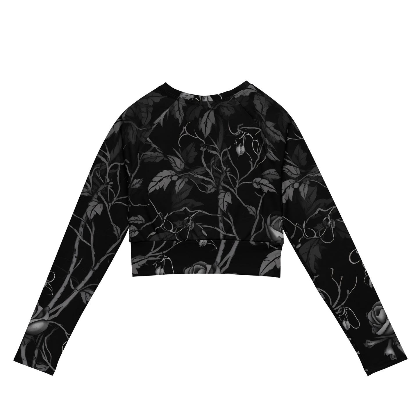 Sliver rose, Recycled long-sleeve crop top