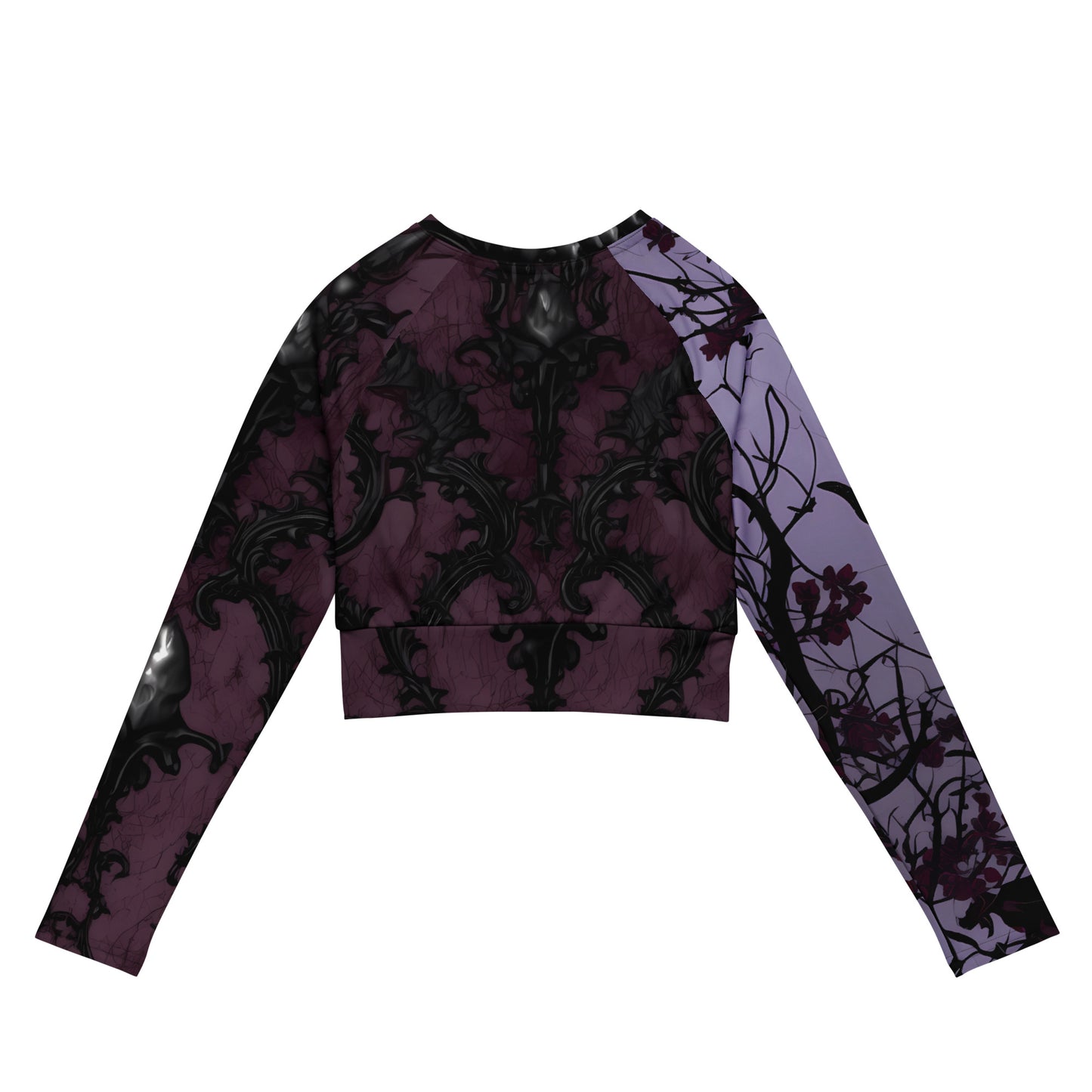 Damascus Recycled long-sleeve crop top