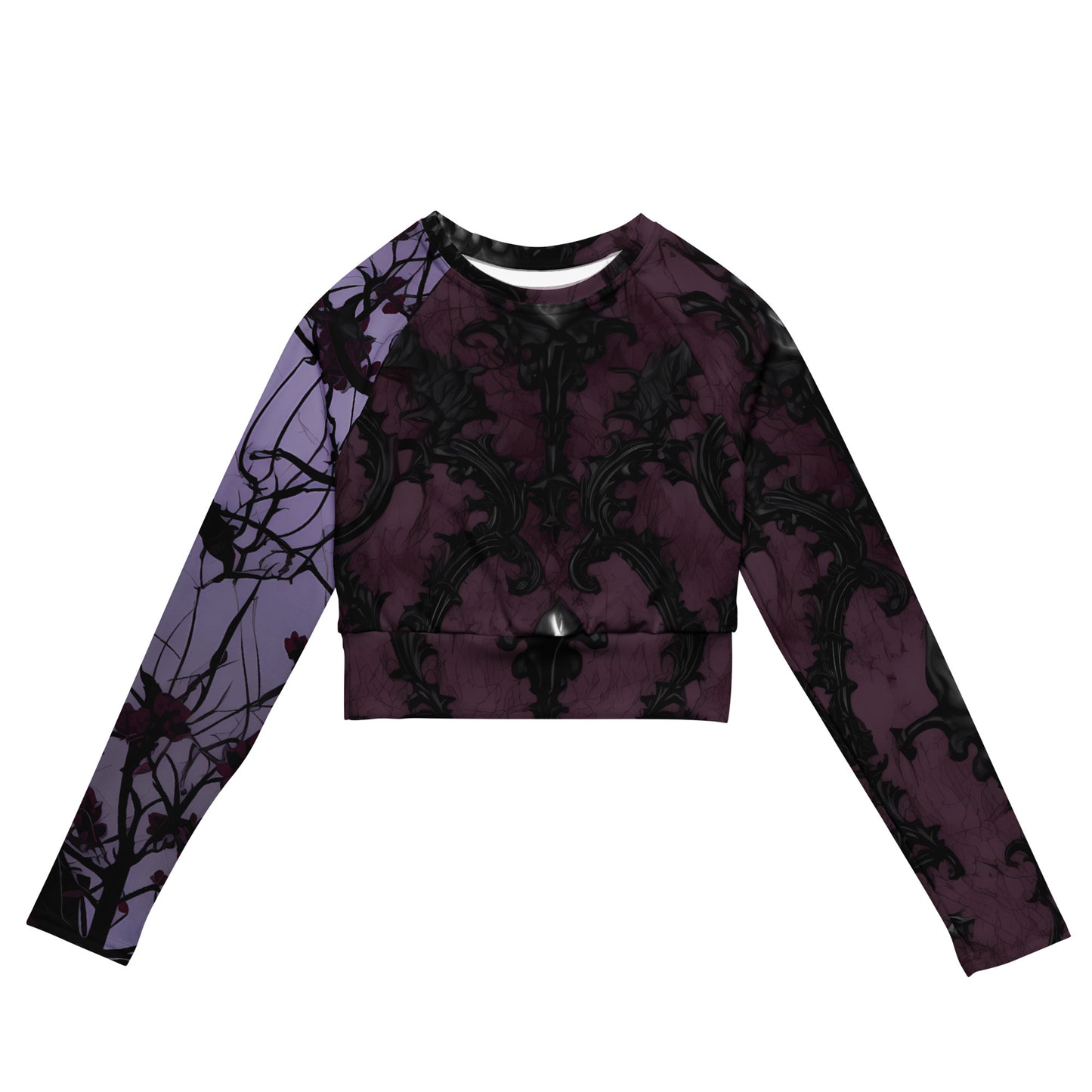 Damascus Recycled long-sleeve crop top