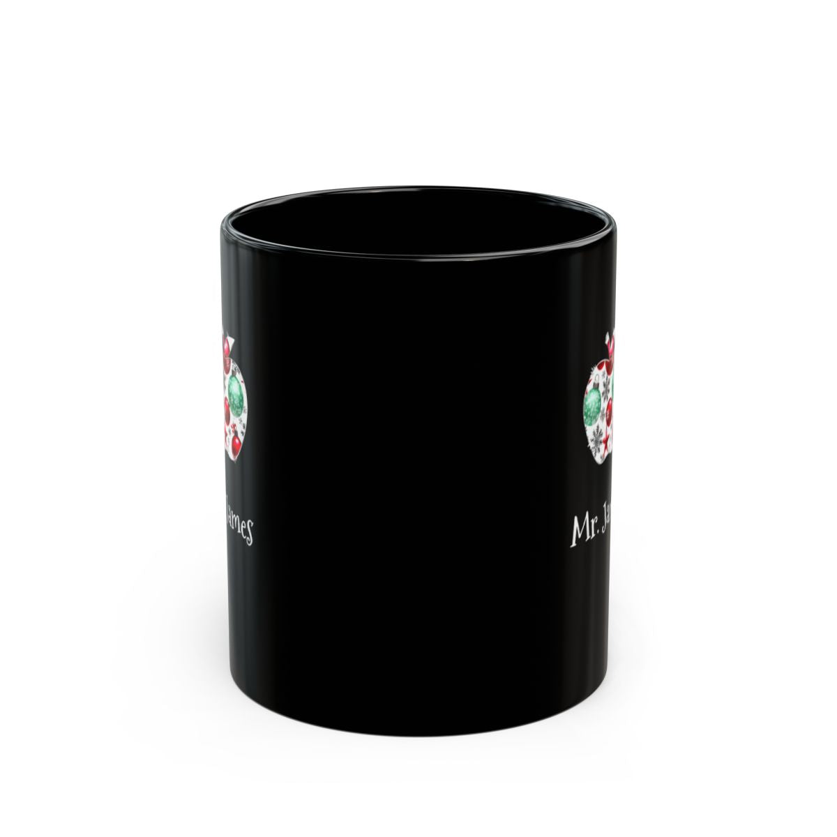 Personalized A-Z teacher gift, Black Mug (11oz, 15oz)