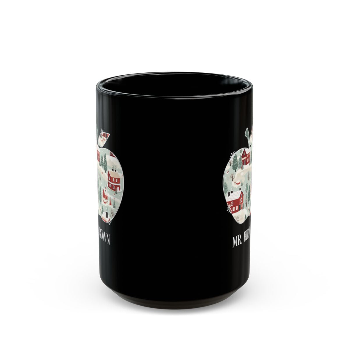 Personalized A-Z teacher’s gift,  Black Mug (11oz, 15oz)