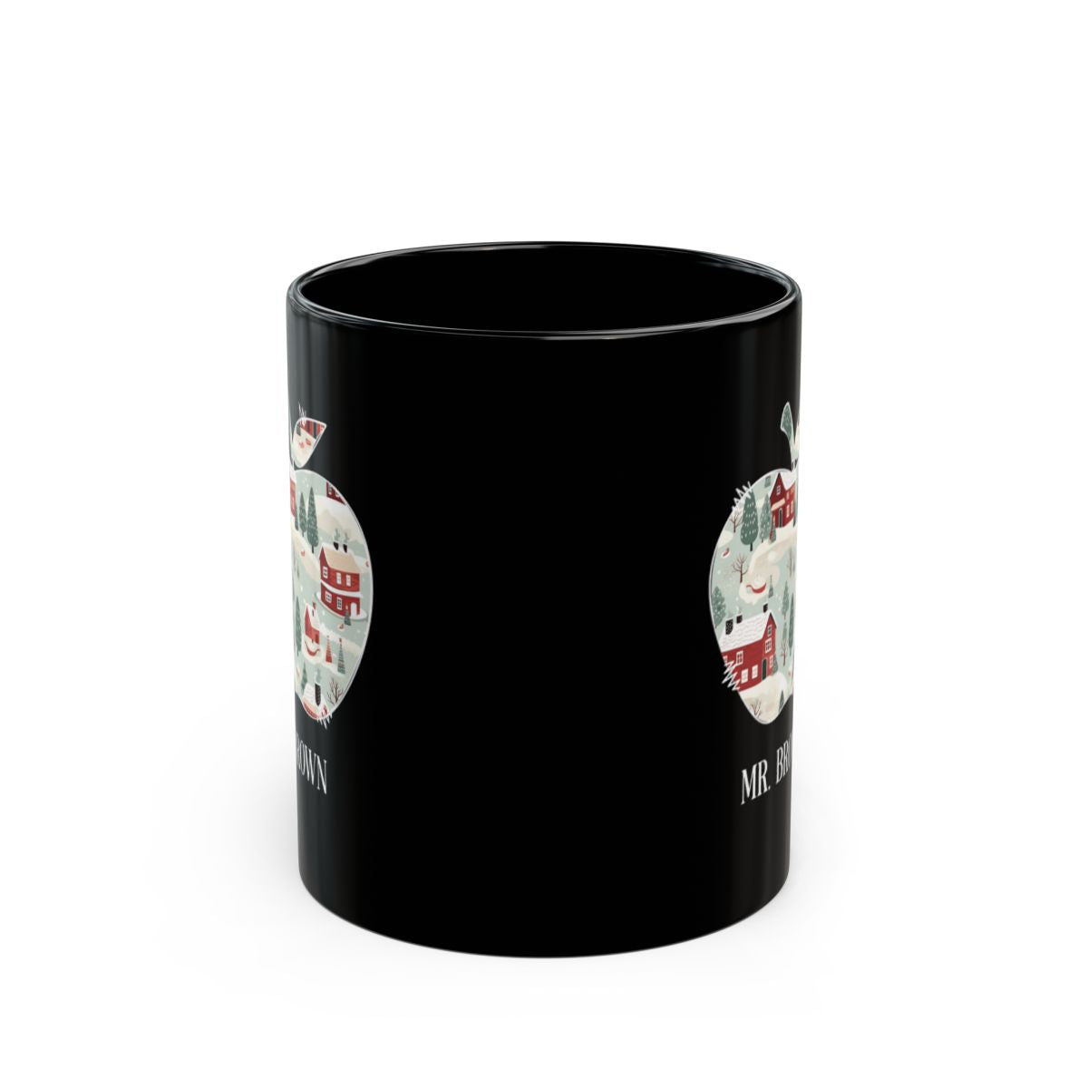 Personalized A-Z teacher’s gift,  Black Mug (11oz, 15oz)