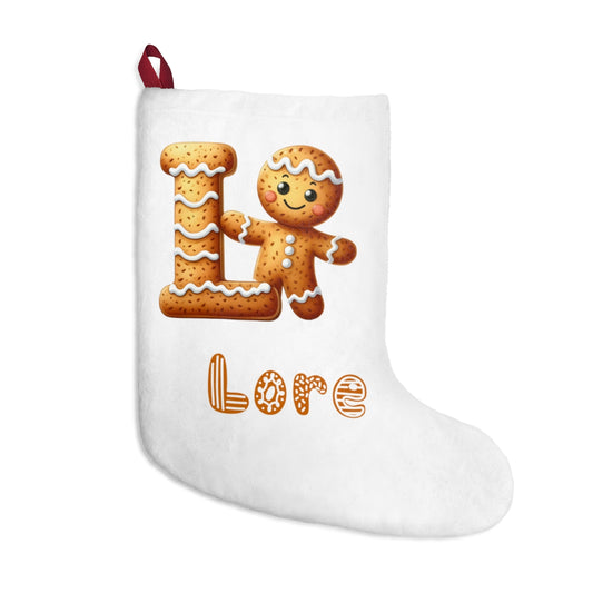 Personalized A-Z gingerbread, Christmas Stockings