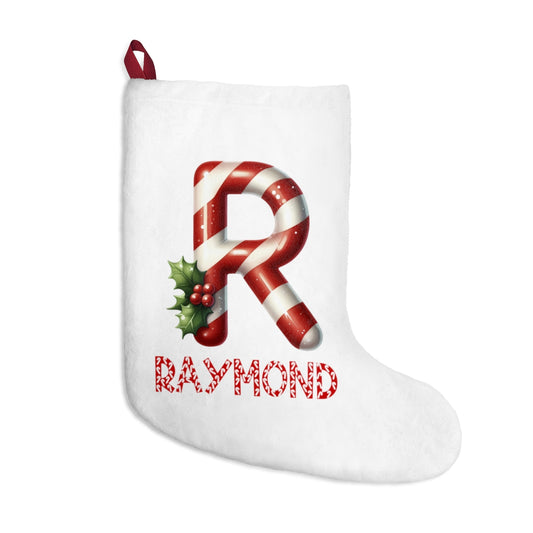 Personalized A-Z candy cane, Christmas Stockings