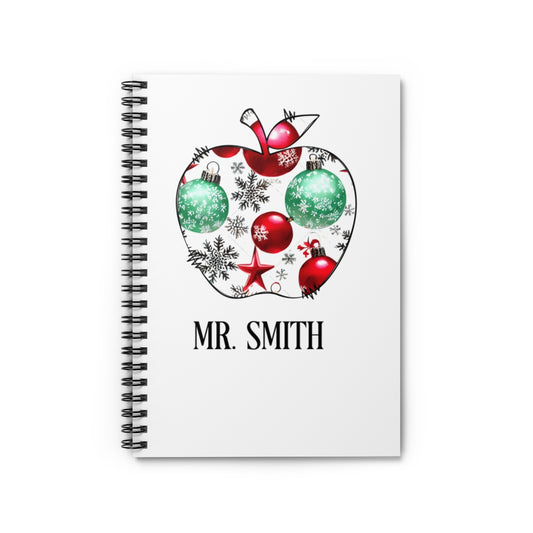 Personalized A-Z teacher’s gift Spiral Notebook - Ruled Line