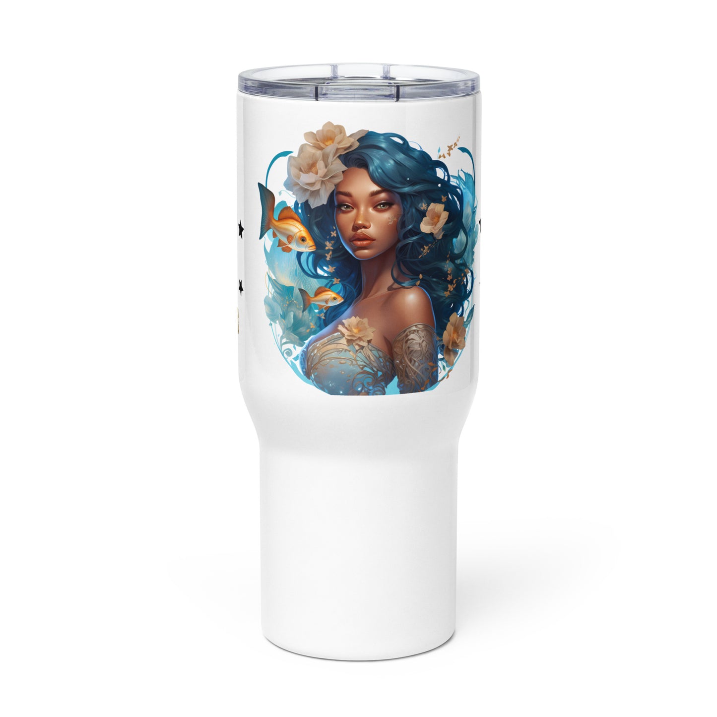 Pisces, Travel mug with a handle