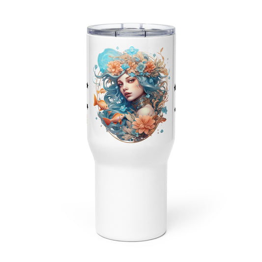 Pisces, Travel mug with a handle