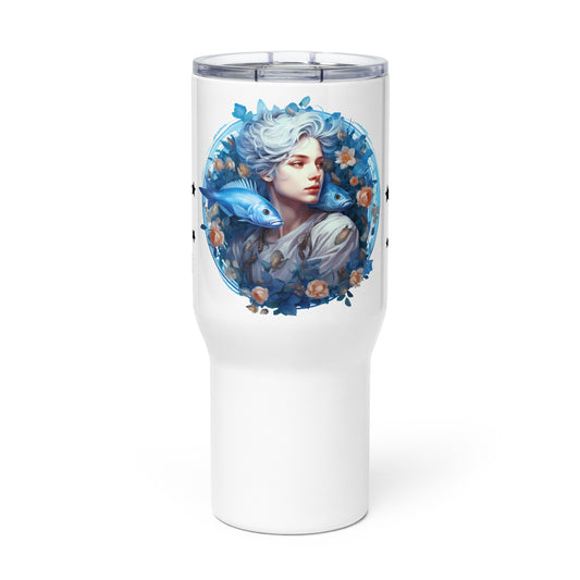 Pisces, Travel mug with a handle