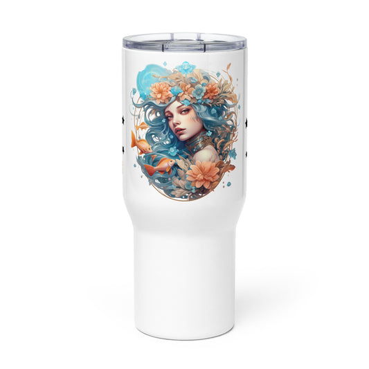 Pisces, Travel mug with a handle