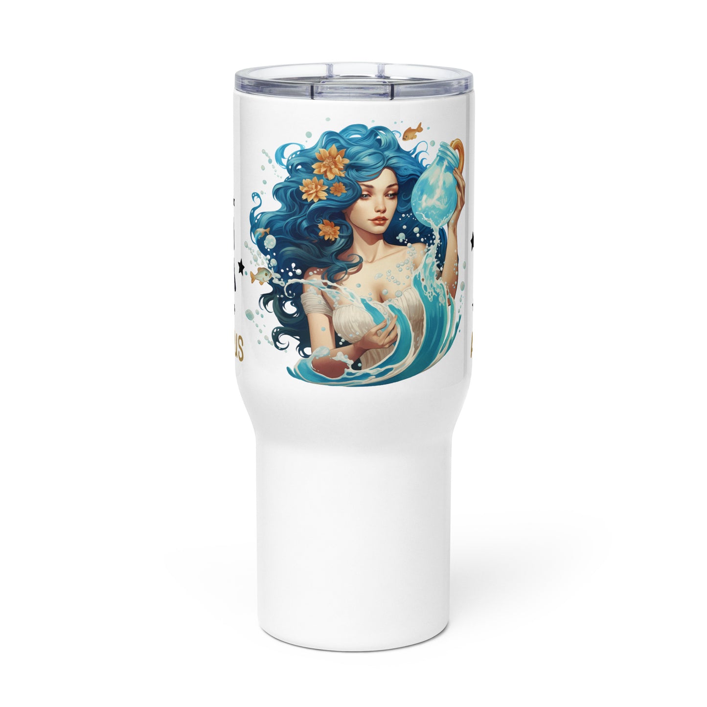 Aquarius, Travel mug with a handle