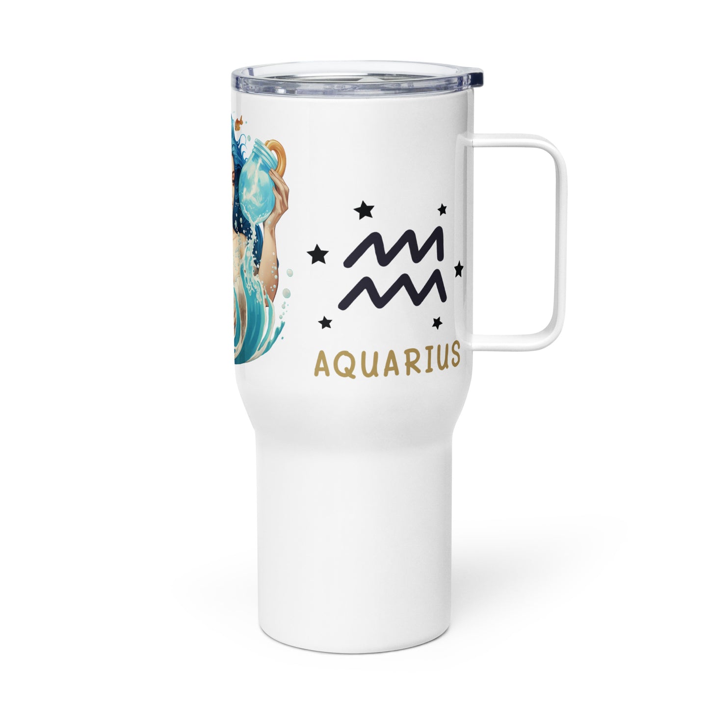 Aquarius, Travel mug with a handle