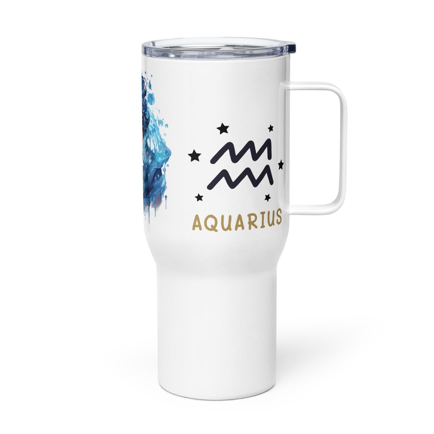 Aquarius, Travel mug with a handle