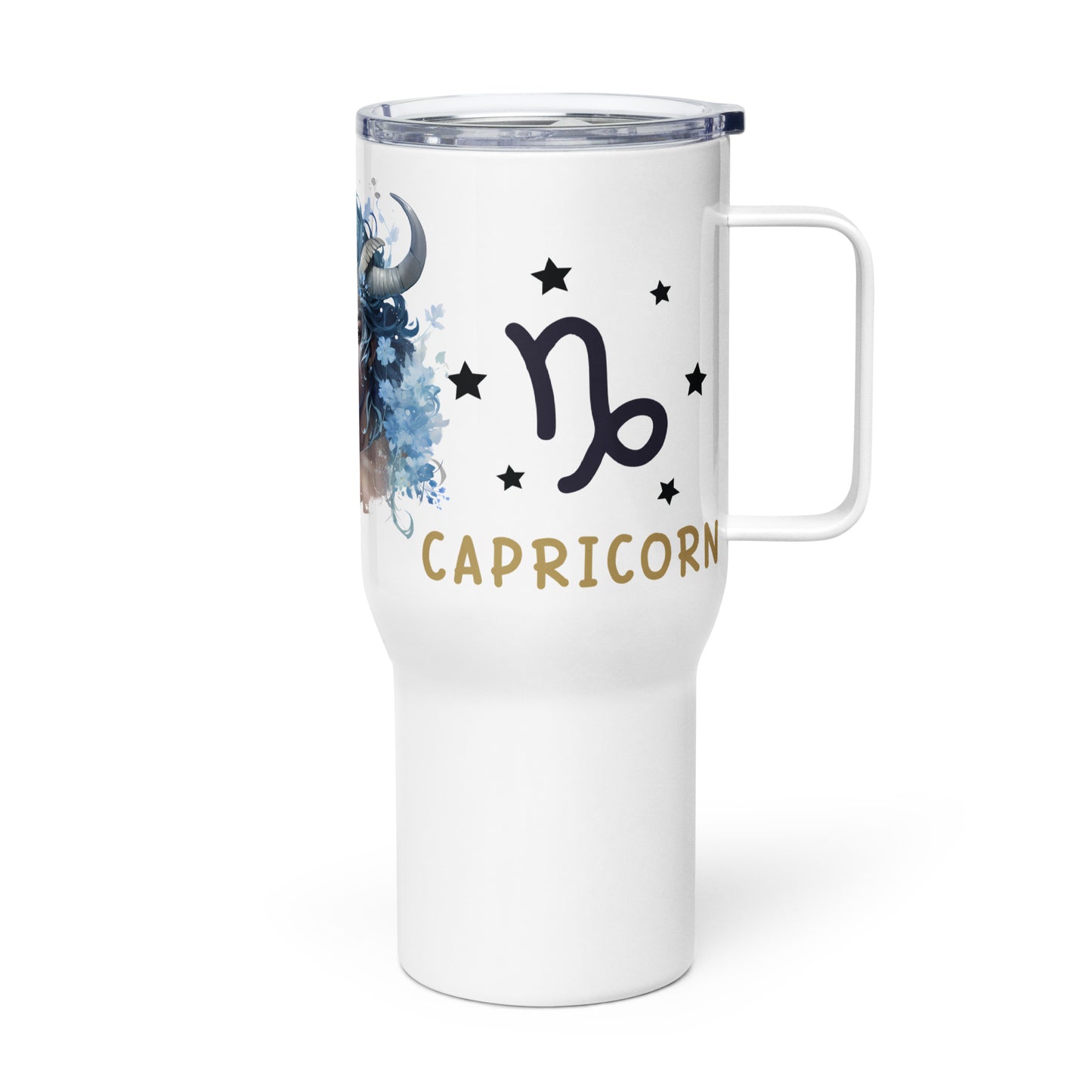 Capricorn, Travel mug with a handle