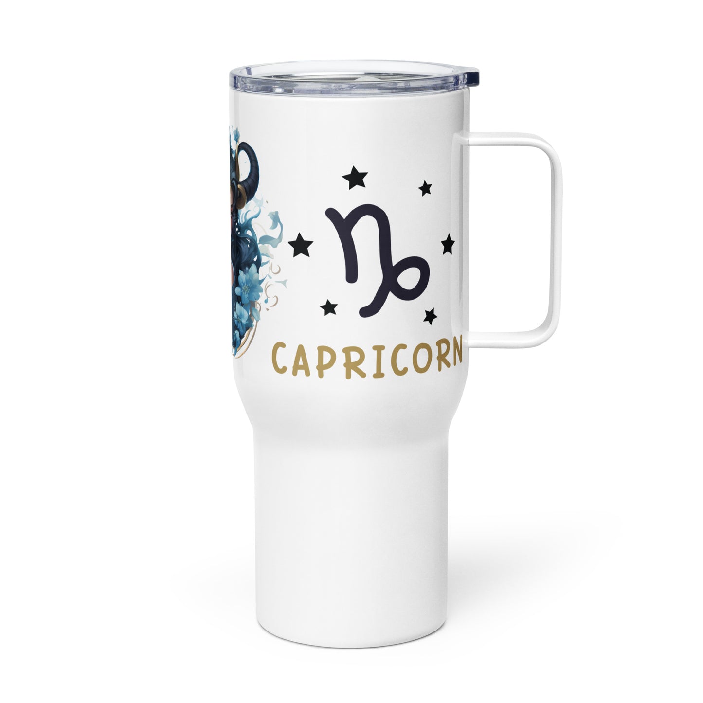 Capricorn, Travel mug with a handle