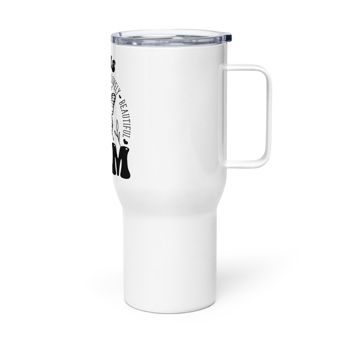 She is MOM, Travel mug with a handle