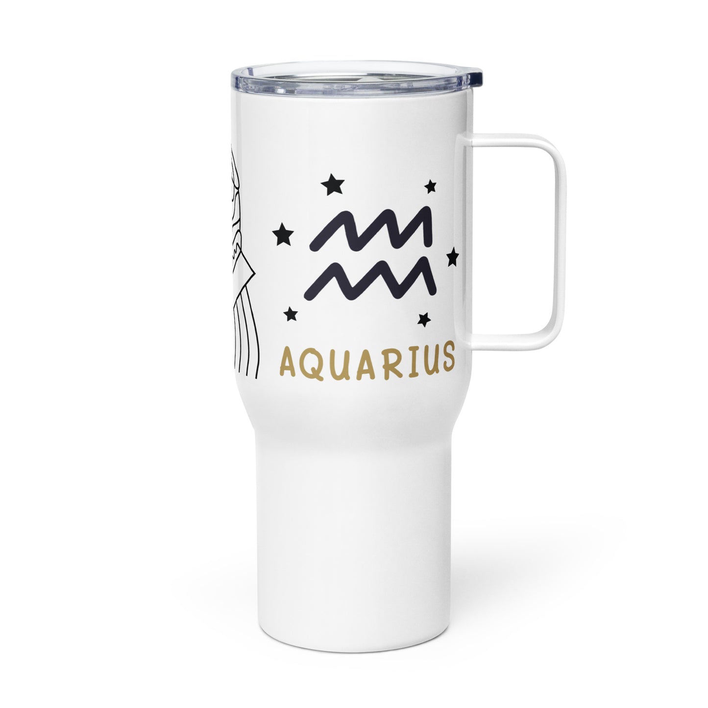 Aquarius, Travel mug with a handle