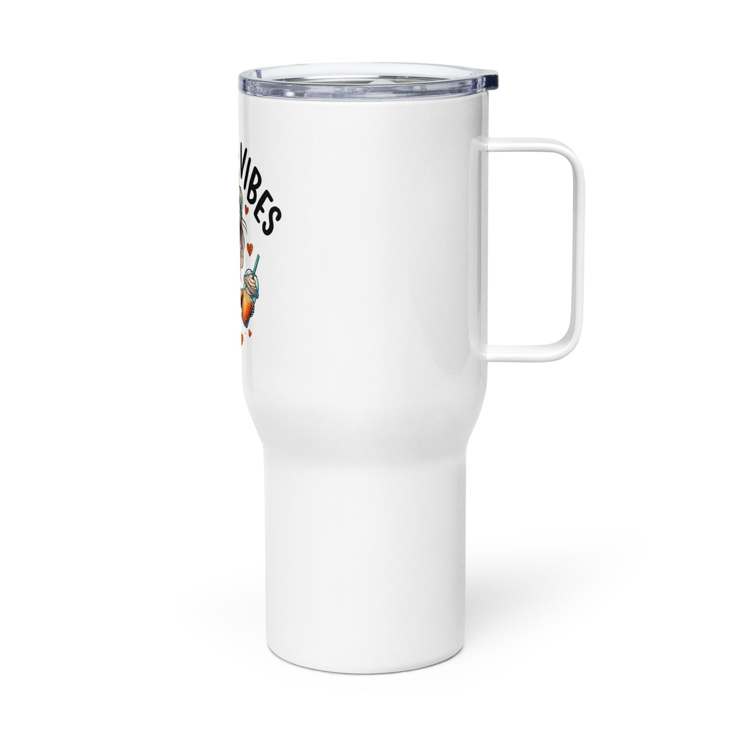 Fall in love, Travel mug with a handle