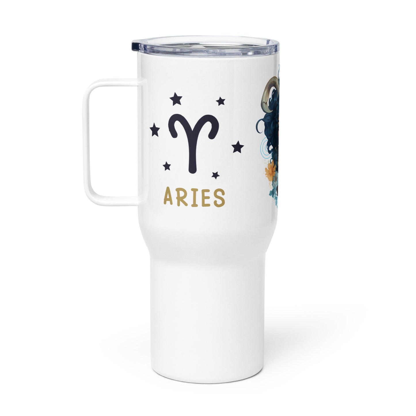 Aries, Travel mug with a handle