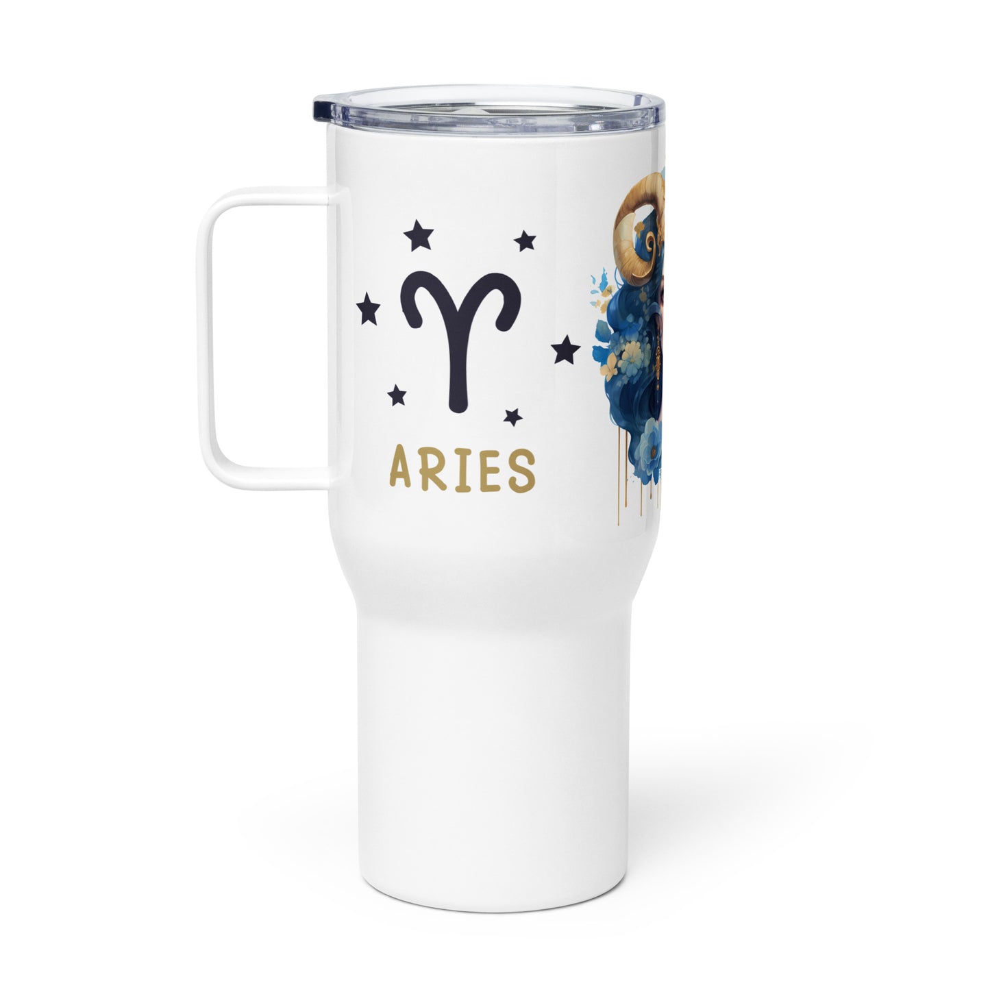 Aries, Travel mug with a handle