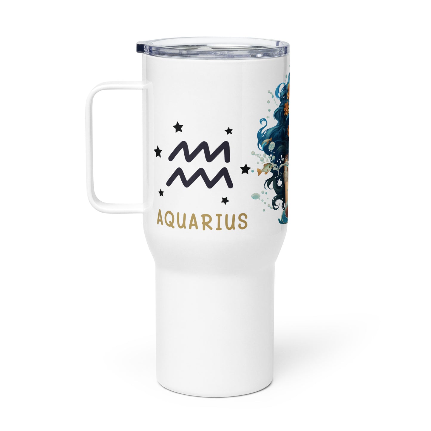 Aquarius, Travel mug with a handle