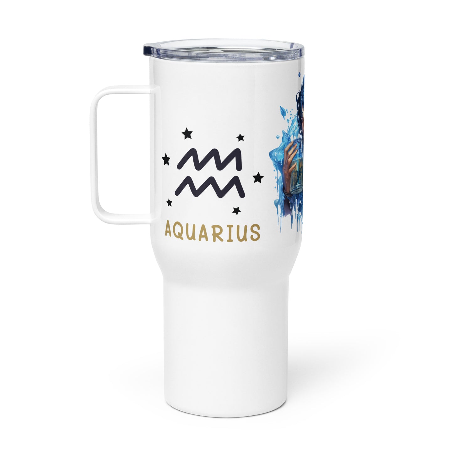 Aquarius, Travel mug with a handle