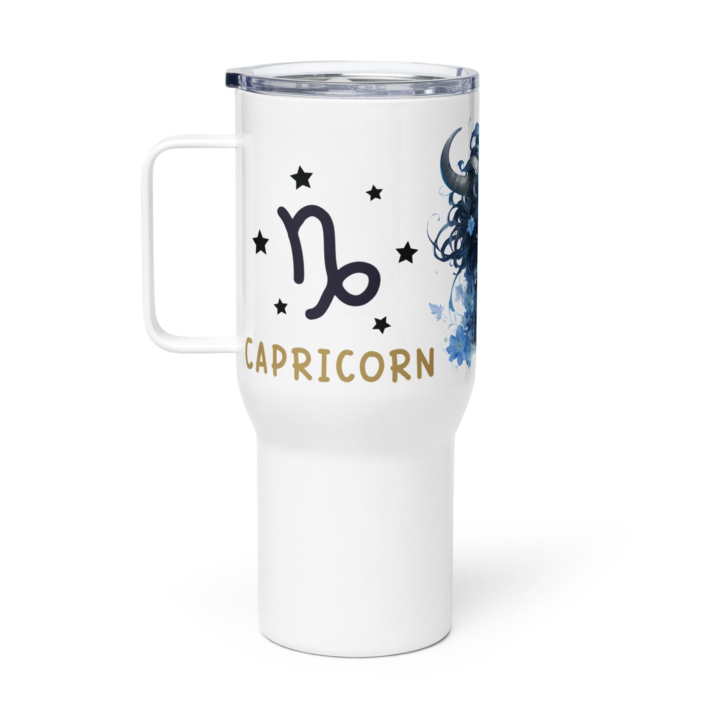 Capricorn, Travel mug with a handle