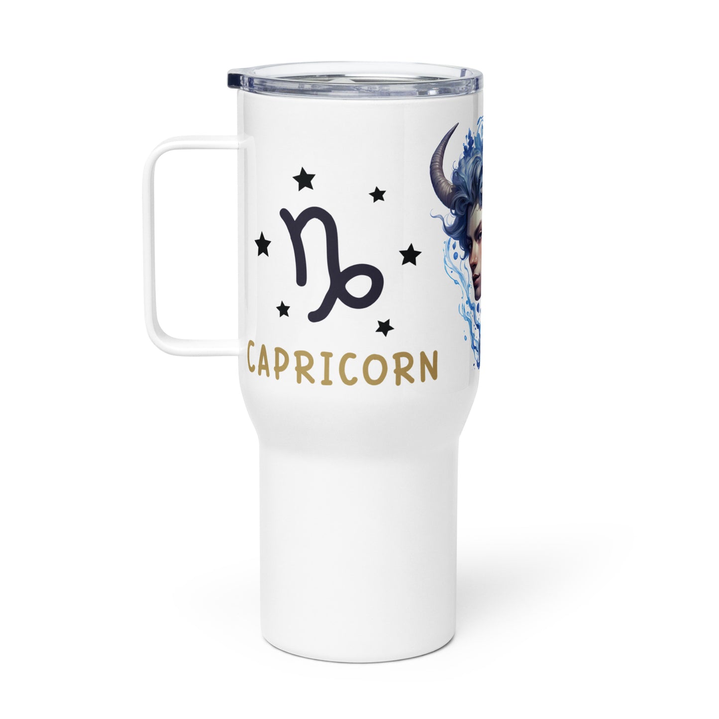 Capricorn, Travel mug with a handle