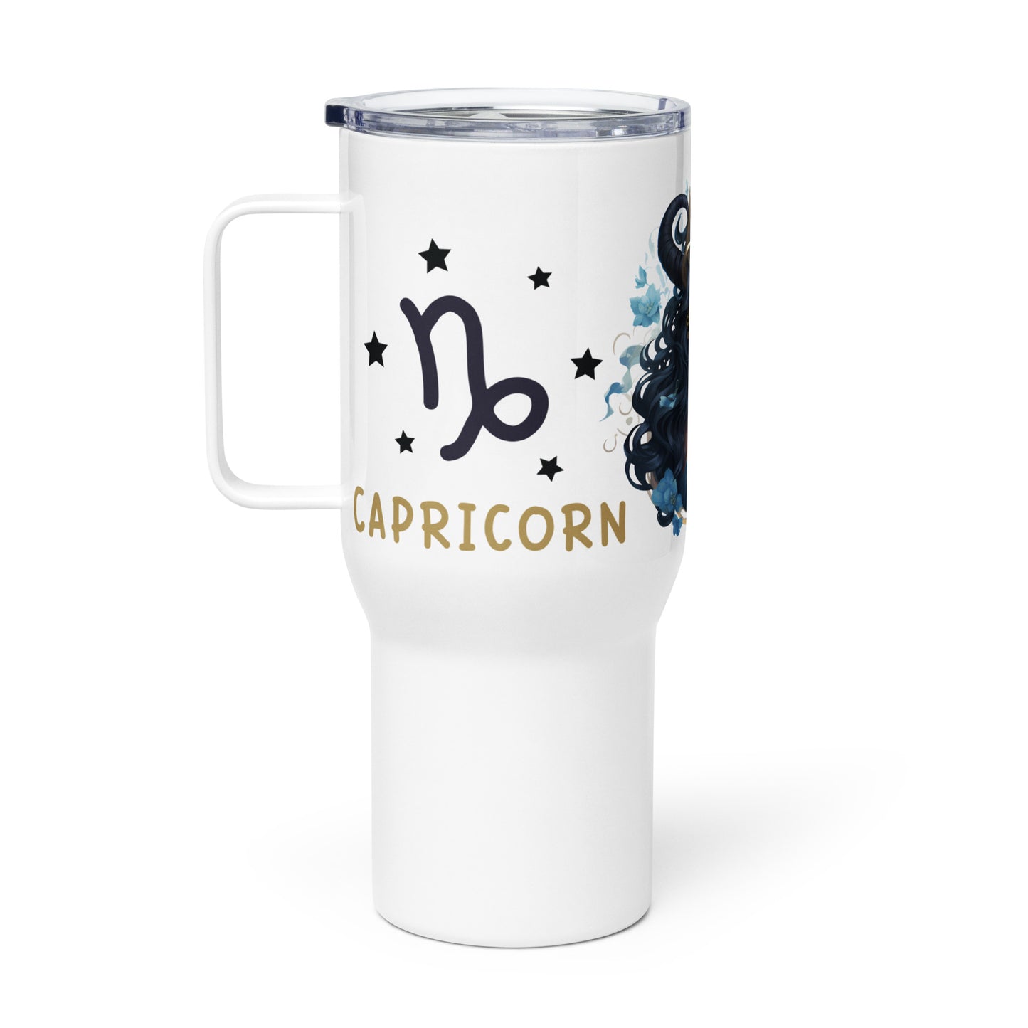 Capricorn, Travel mug with a handle