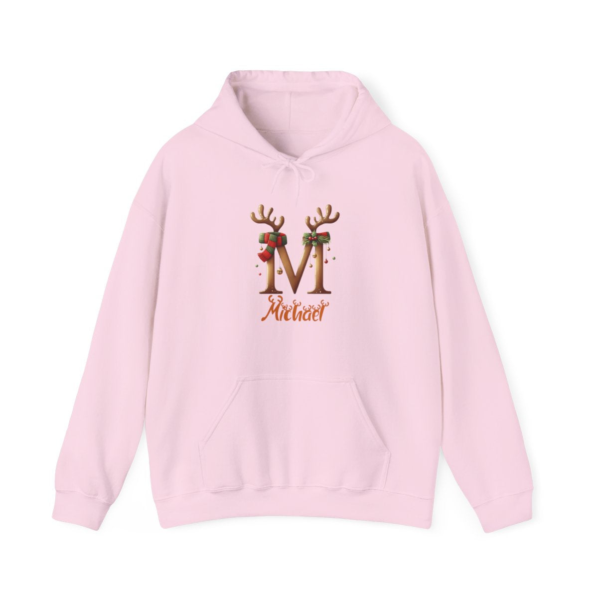 Personalized A-Z reindeer, Unisex Heavy Blend™ Hooded Sweatshirt