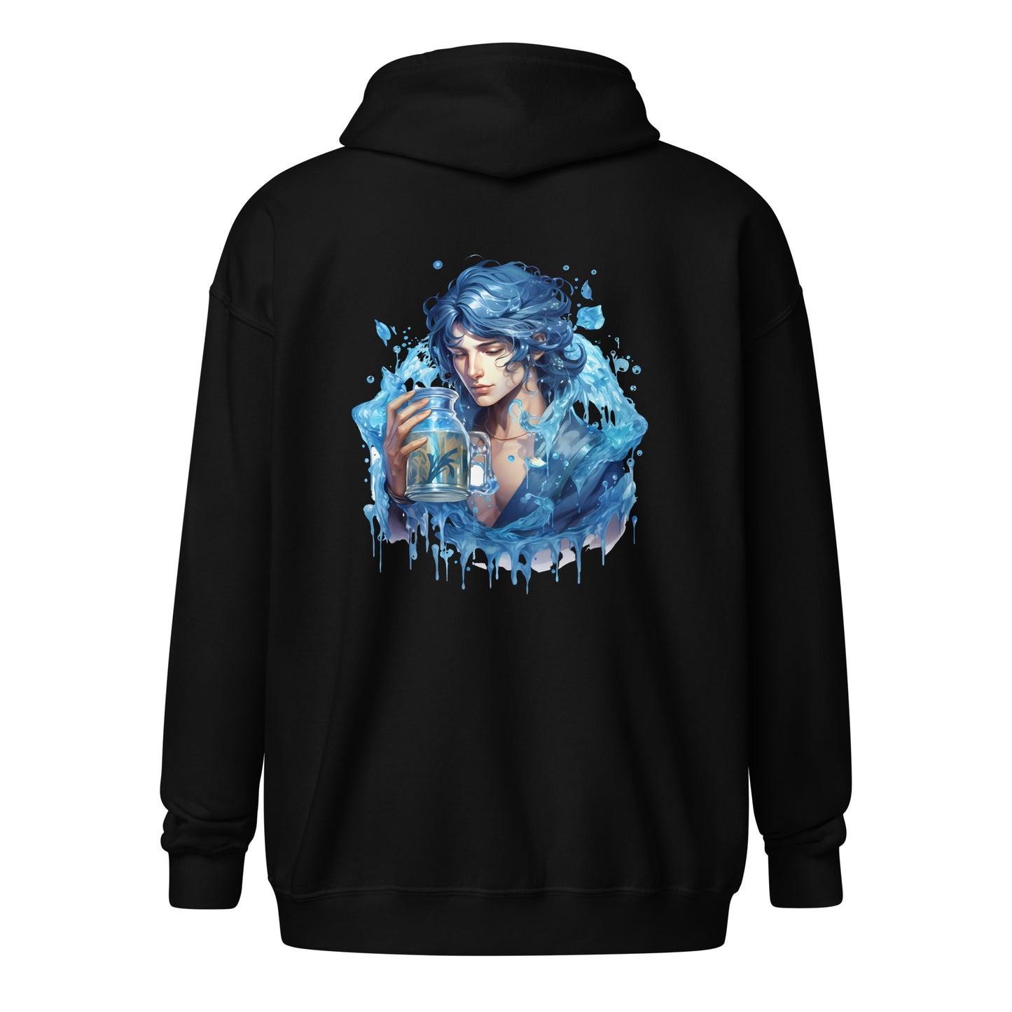 Aquarius , Unisex heavy blend zip hoodie