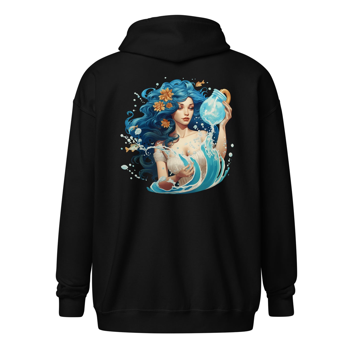 Aquarius, Unisex heavy blend zip hoodie