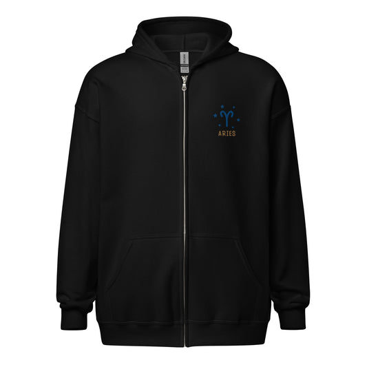 Aries, Unisex heavy blend zip hoodie