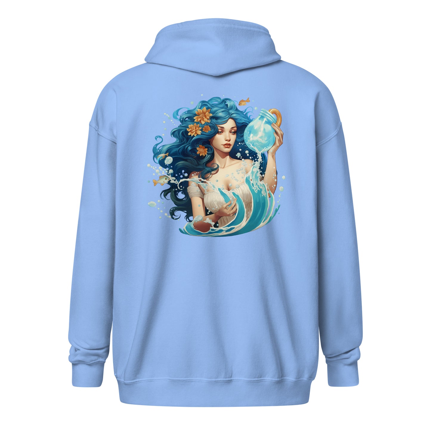 Aquarius, Unisex heavy blend zip hoodie