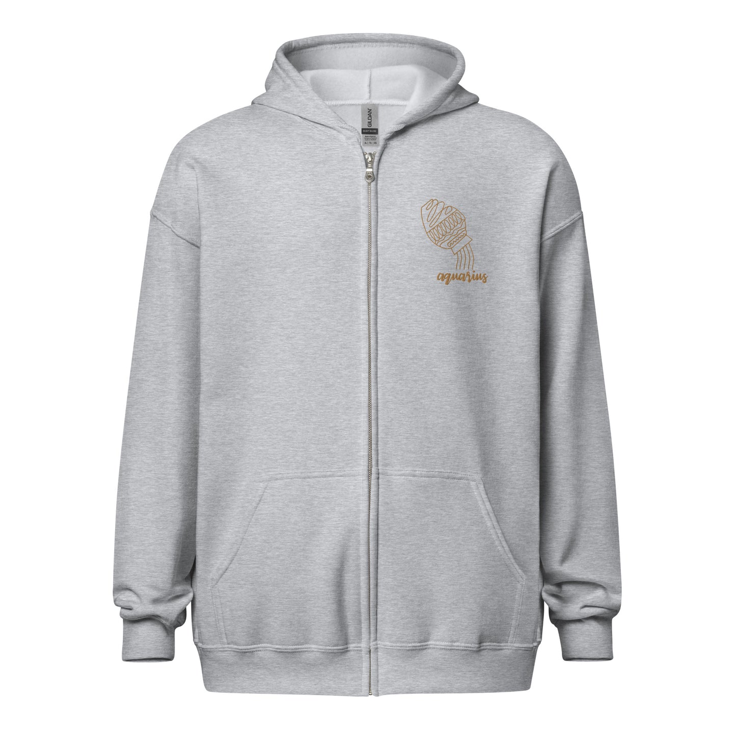 Aquarius, Unisex heavy blend zip hoodie