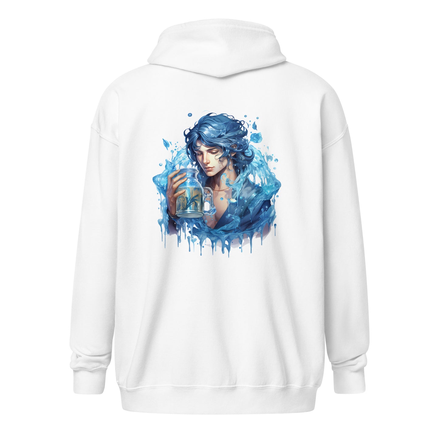 Aquarius , Unisex heavy blend zip hoodie